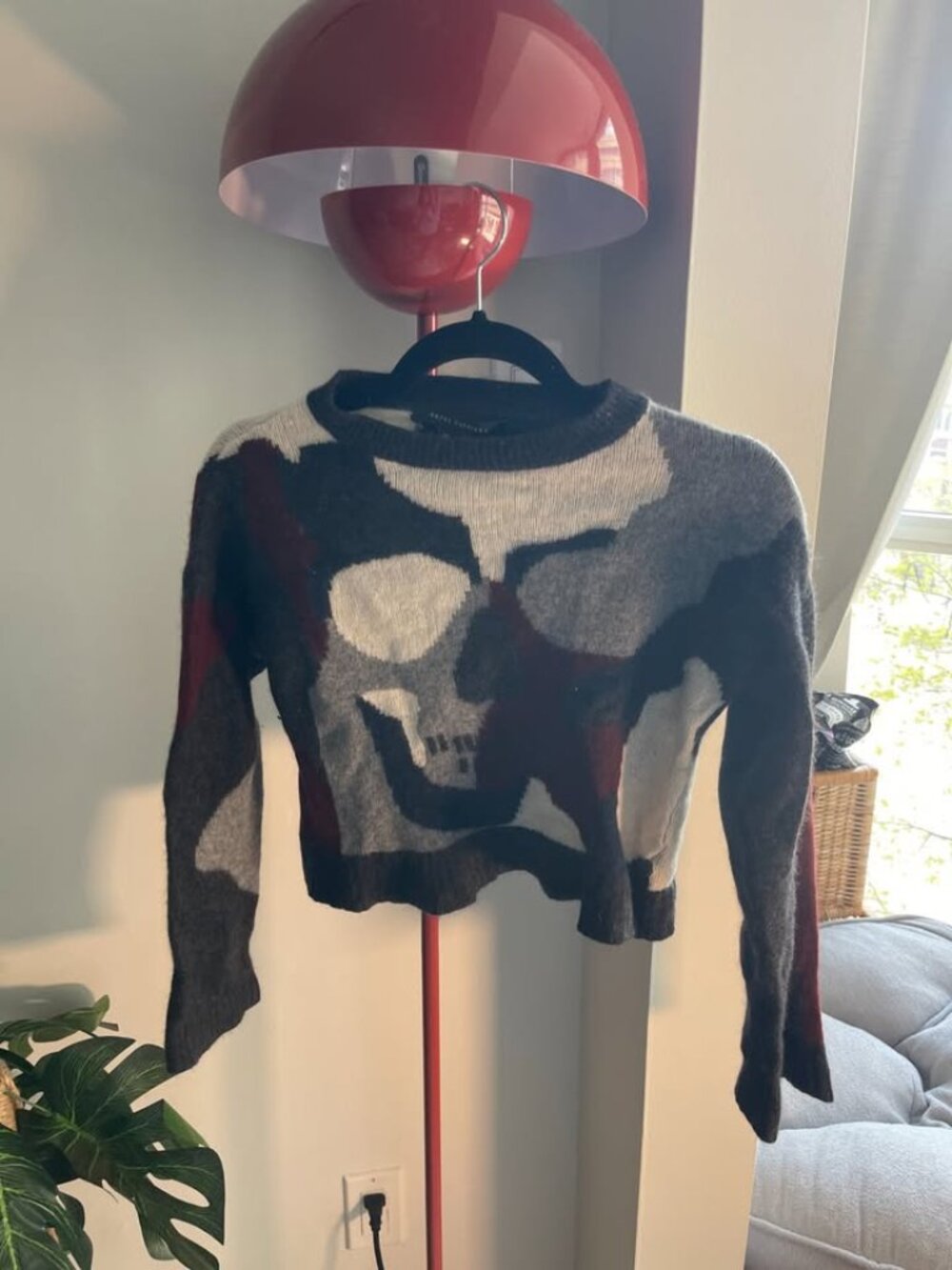 Cropped Skull Cashmere Sweater - Great Condition